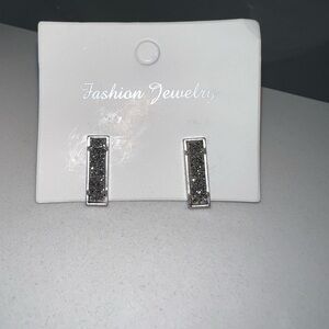 Kendra Scott, Silver/ silver druzy, Lady style studs